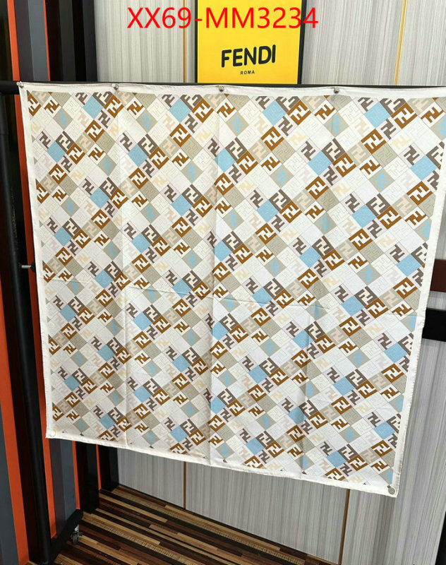 Scarf-Fendi top quality fake ID: MM3234 $: 69USD