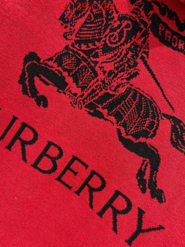 Clothing-Burberry ID: CK8400 $: 139USD