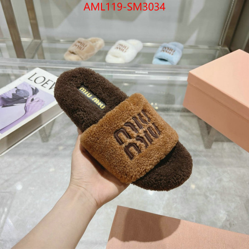 Women Shoes-Miu Miu designer 1:1 replica ID: SM3034 $: 119USD