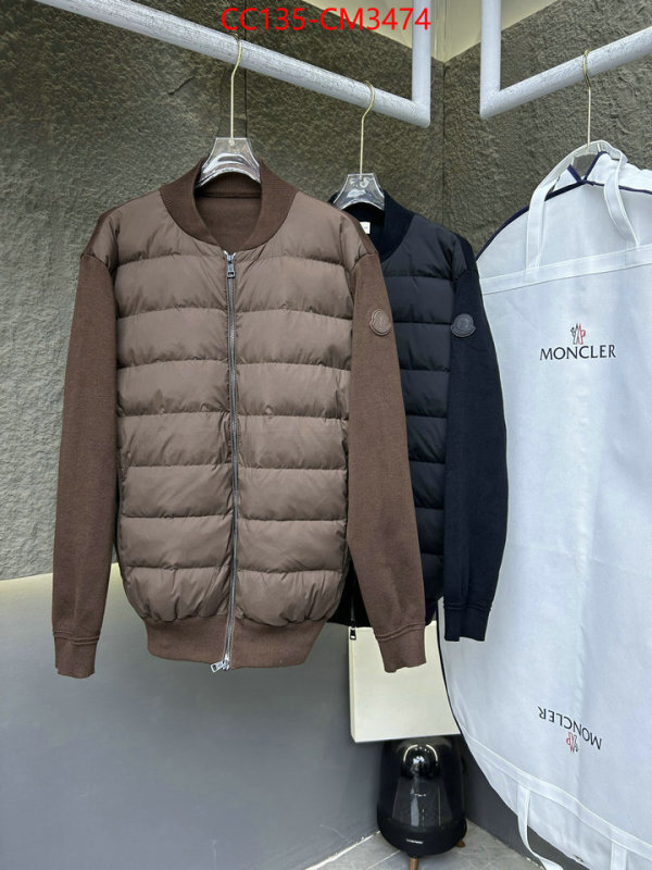 Down jacket Men-Moncler counter quality ID: CM3474 $: 135USD