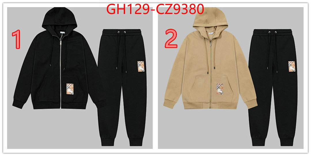 Clothing Set-Burberry ID: CZ9380 $: 129USD