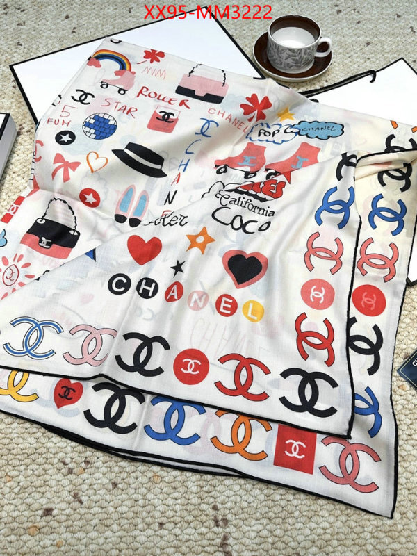 Scarf-Chanel what best replica sellers ID: MM3222 $: 95USD