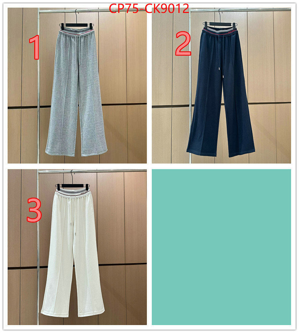 Clothing-MIU MIU ID: CK9012 $: 75USD