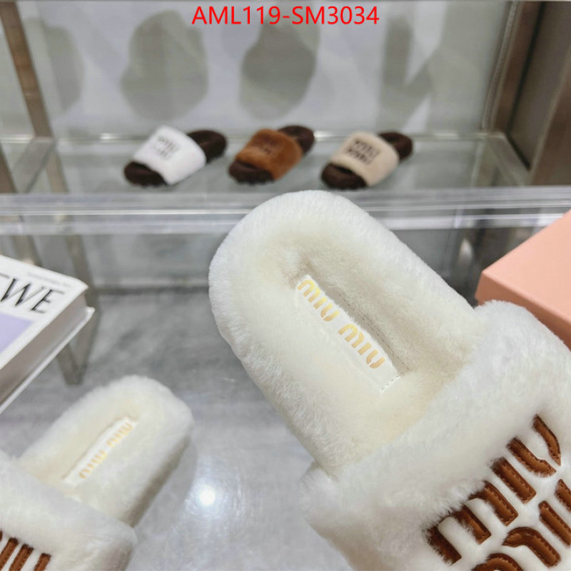 Women Shoes-Miu Miu designer 1:1 replica ID: SM3034 $: 119USD