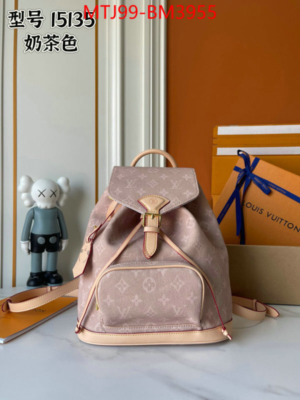 LV Bags(4A)-Backpack- ID: BM3955 $: 99USD,