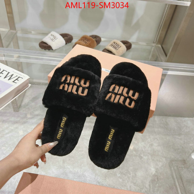 Women Shoes-Miu Miu designer 1:1 replica ID: SM3034 $: 119USD