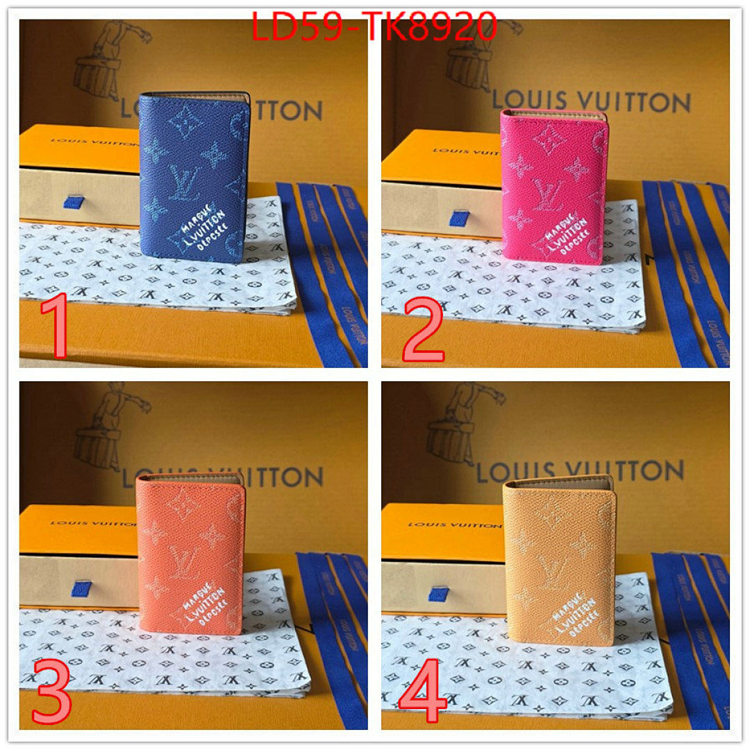 LV Bags(TOP)-Wallet ID: TK8920 $: 59USD,