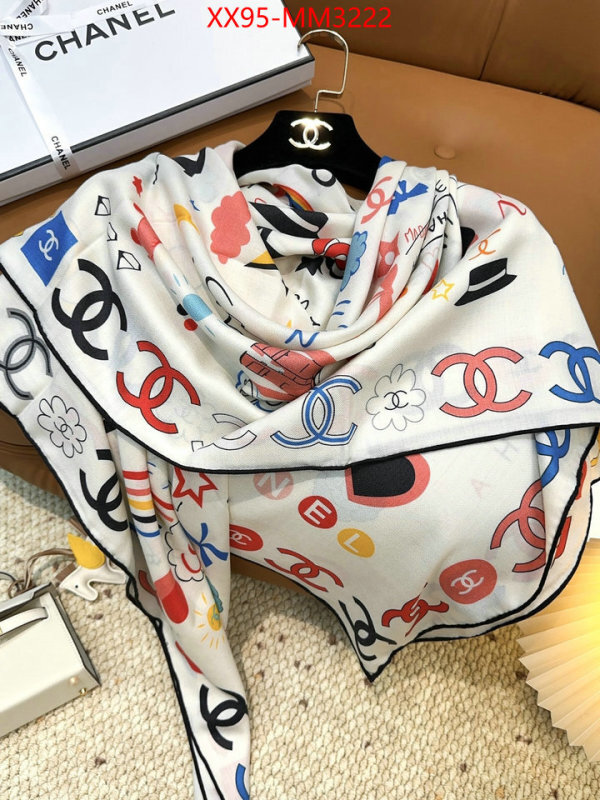 Scarf-Chanel what best replica sellers ID: MM3222 $: 95USD