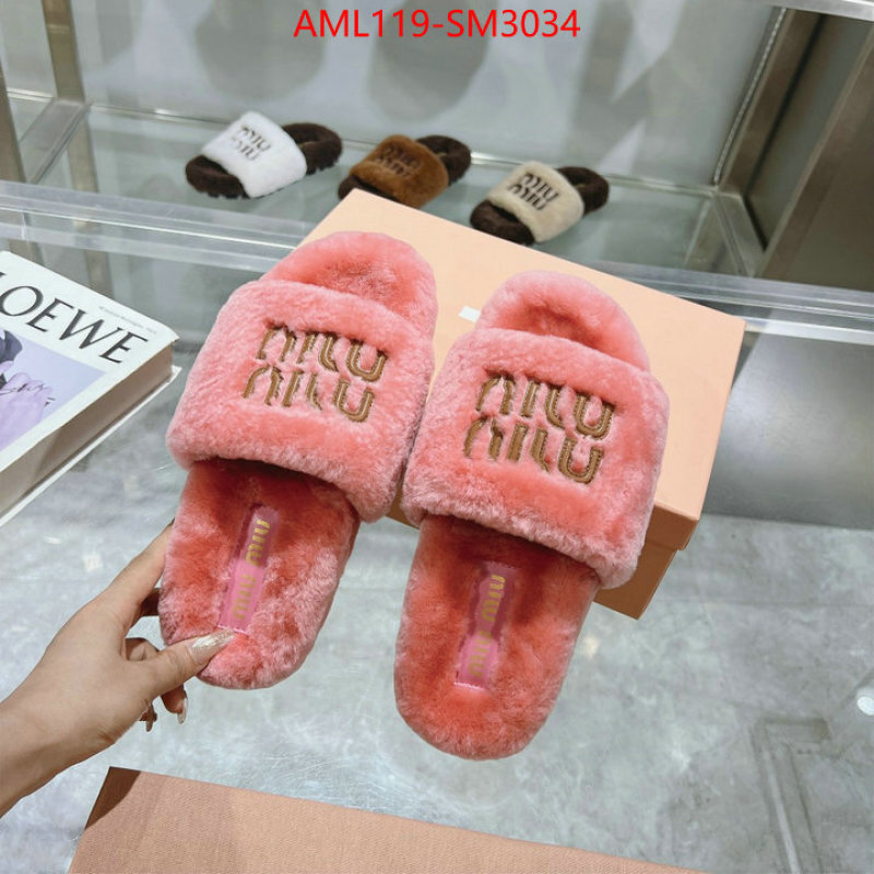 Women Shoes-Miu Miu designer 1:1 replica ID: SM3034 $: 119USD