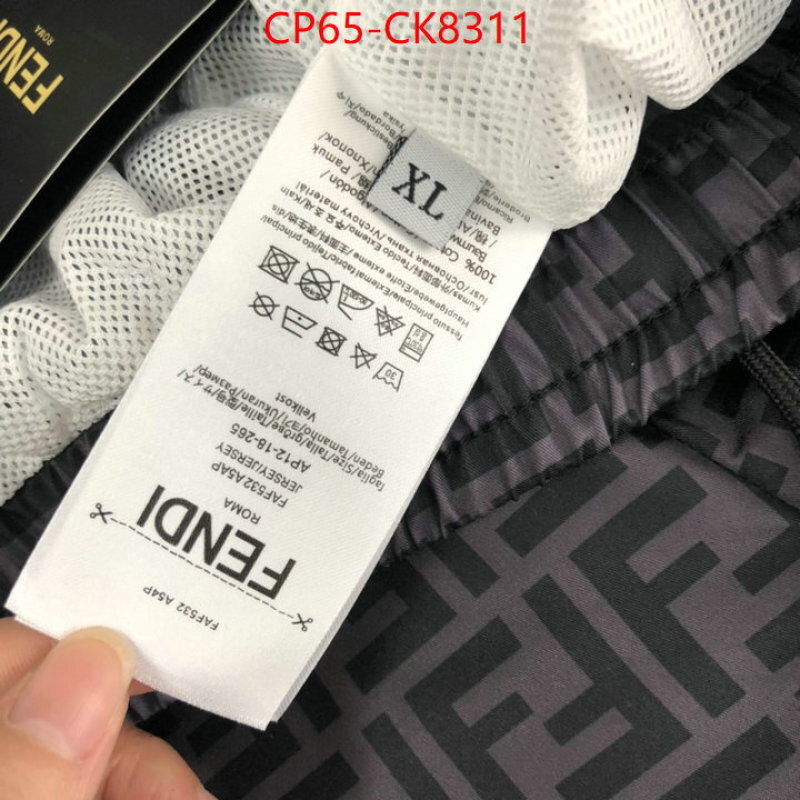 Beach Shorts-Fendi can you buy knockoff ID: CK8311 $: 65USD