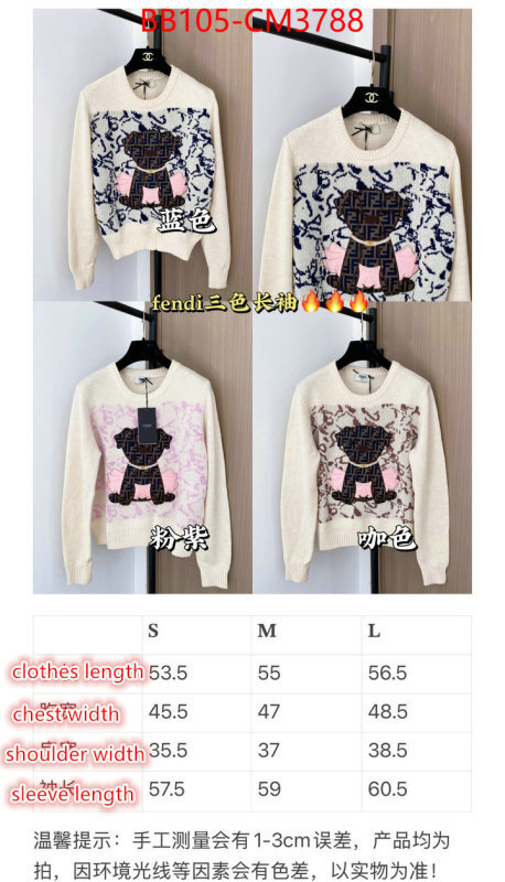 Clothing-Fendi ID: CM3788 $: 105USD