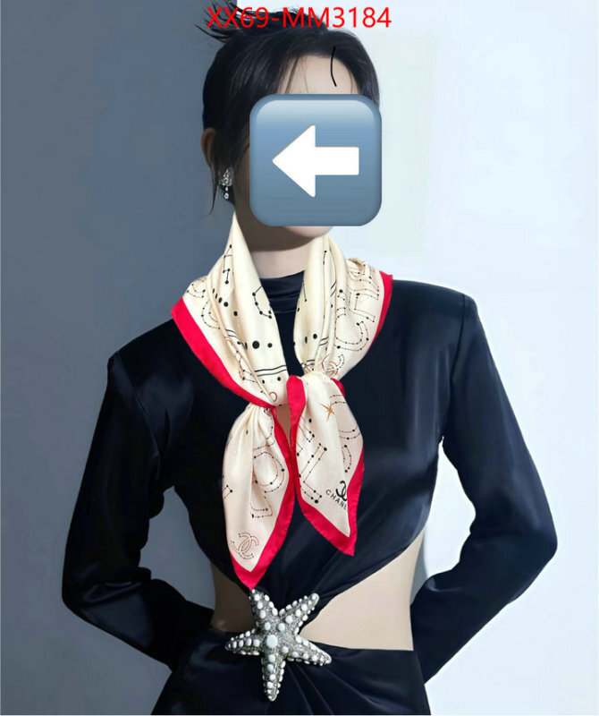 Scarf-Chanel high quality designer replica ID: MM3184 $: 69USD