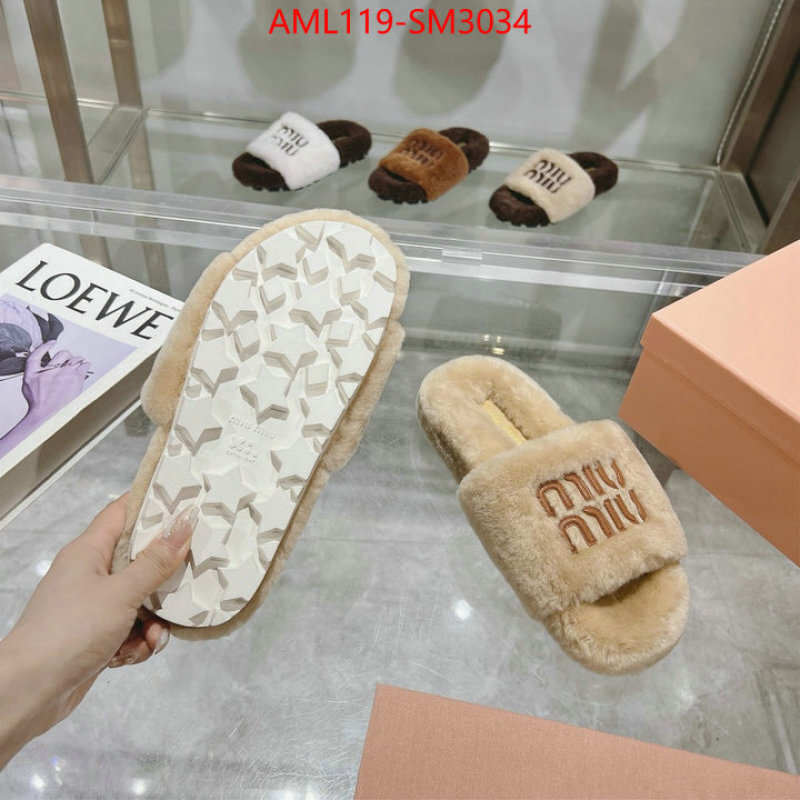 Women Shoes-Miu Miu designer 1:1 replica ID: SM3034 $: 119USD