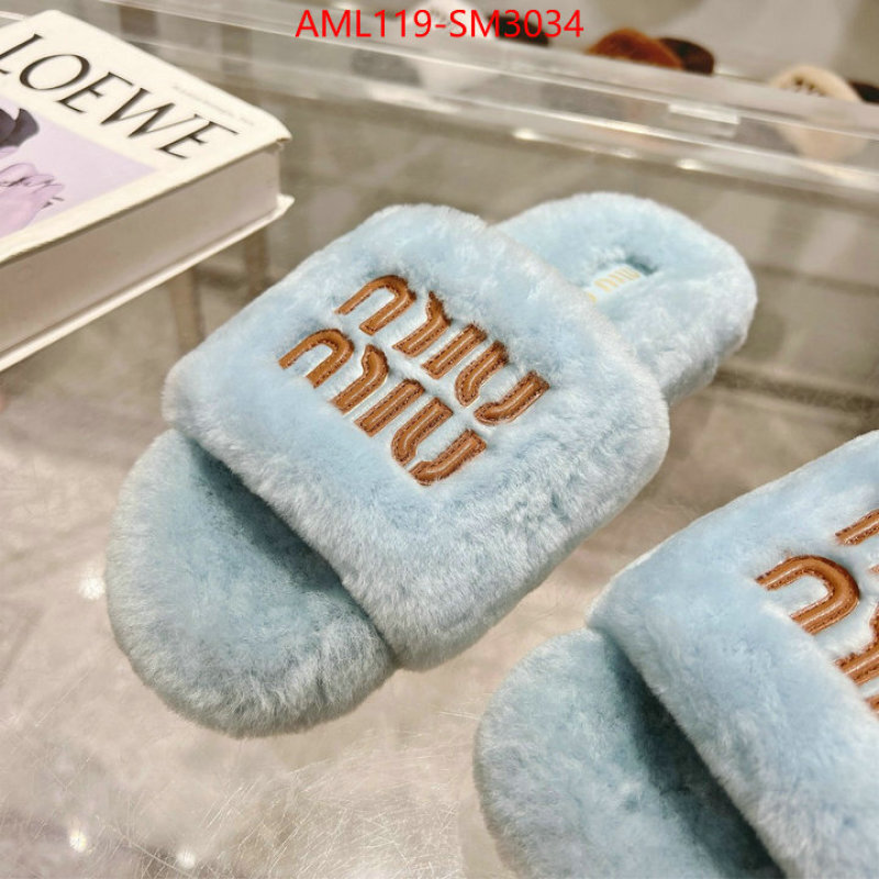 Women Shoes-Miu Miu designer 1:1 replica ID: SM3034 $: 119USD