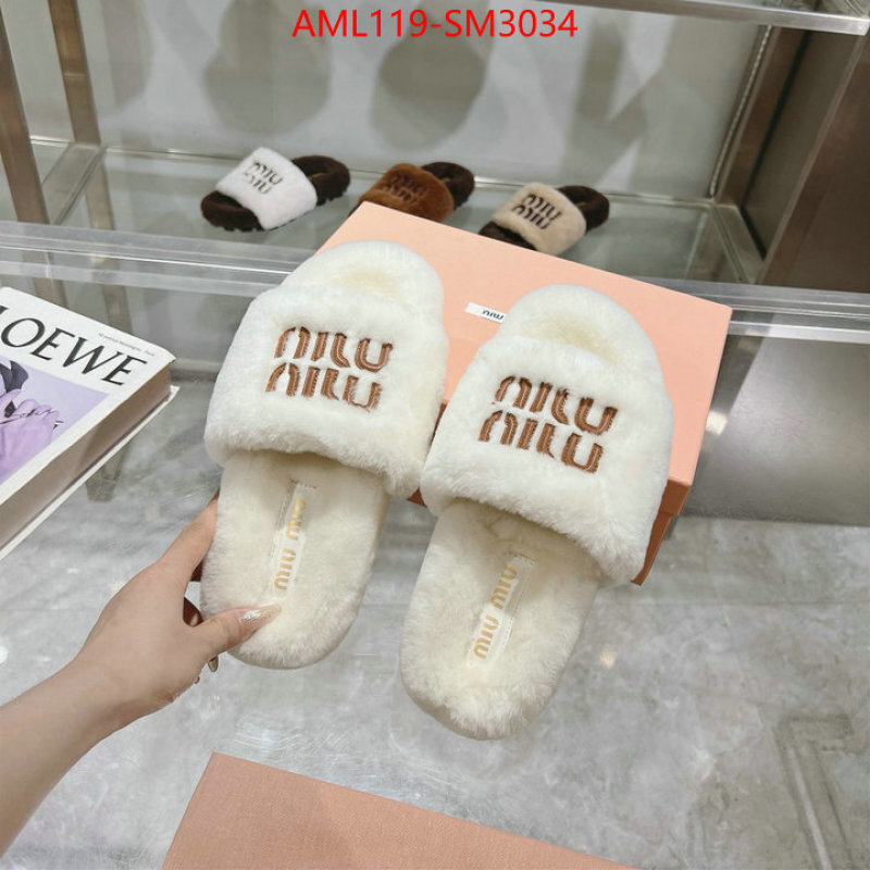 Women Shoes-Miu Miu designer 1:1 replica ID: SM3034 $: 119USD