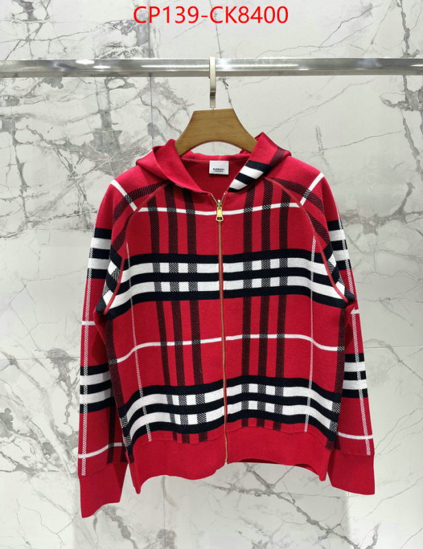 Clothing-Burberry ID: CK8400 $: 139USD