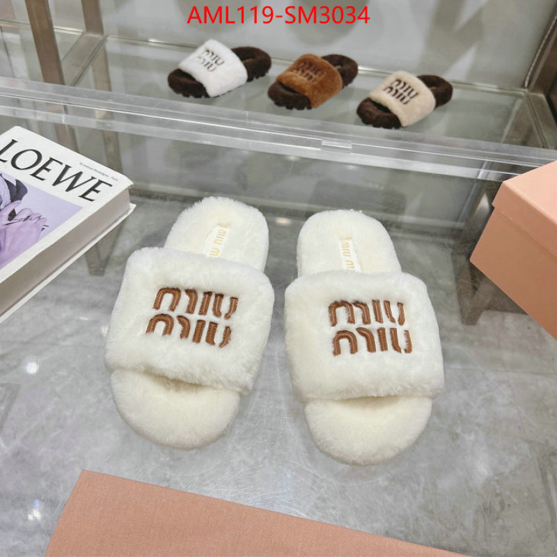 Women Shoes-Miu Miu designer 1:1 replica ID: SM3034 $: 119USD