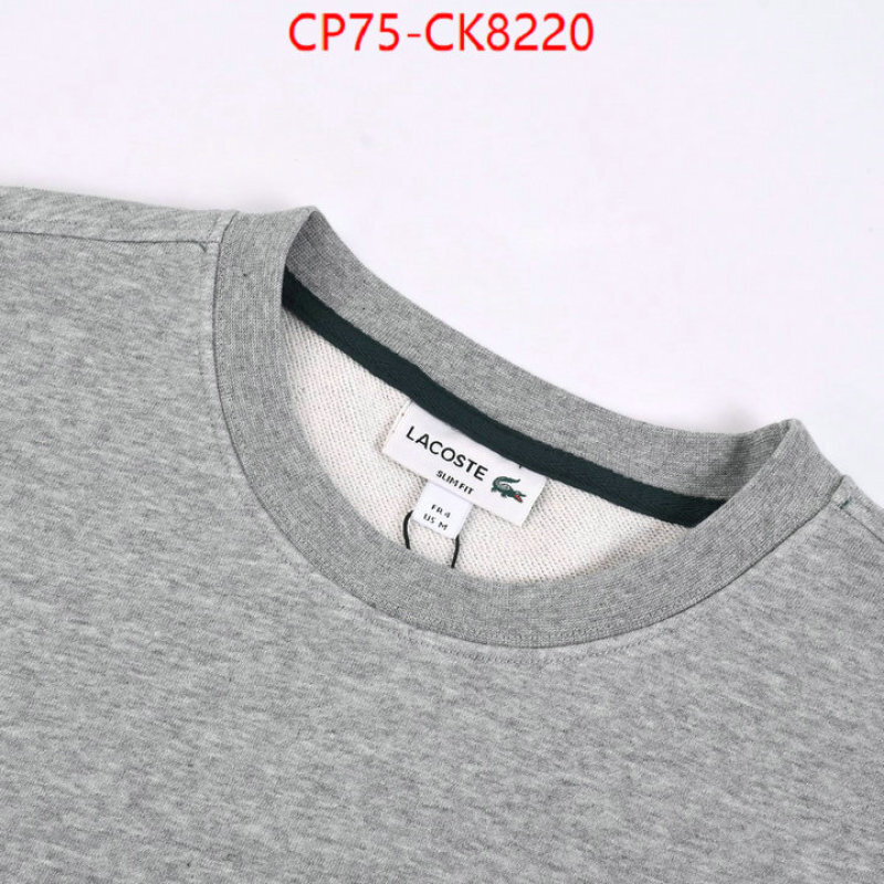 Clothing-Lacoste replica online ID: CK8220 $: 75USD