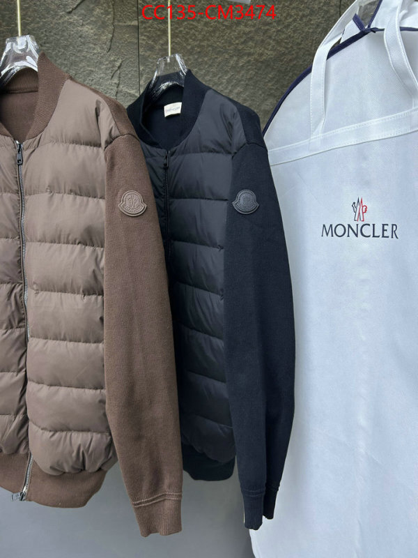 Down jacket Men-Moncler counter quality ID: CM3474 $: 135USD