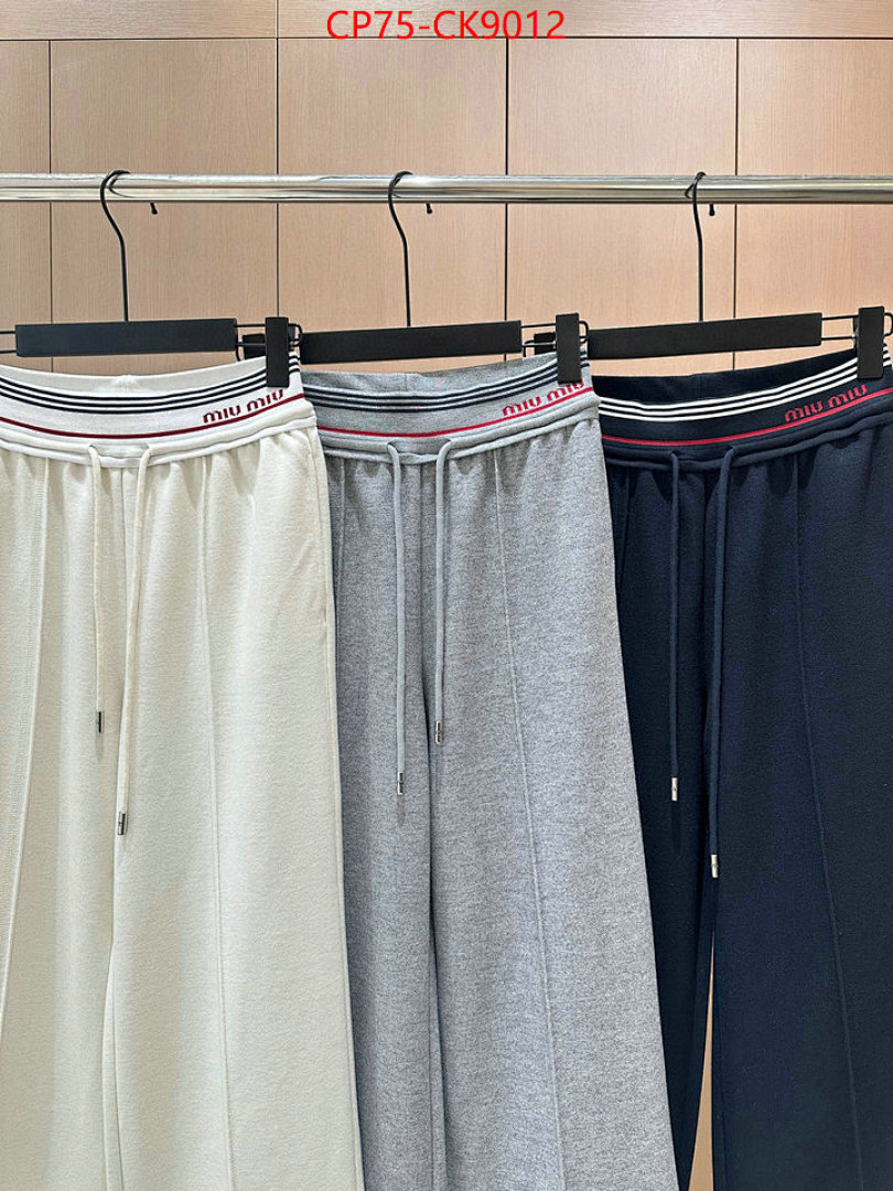 Clothing-MIU MIU ID: CK9012 $: 75USD