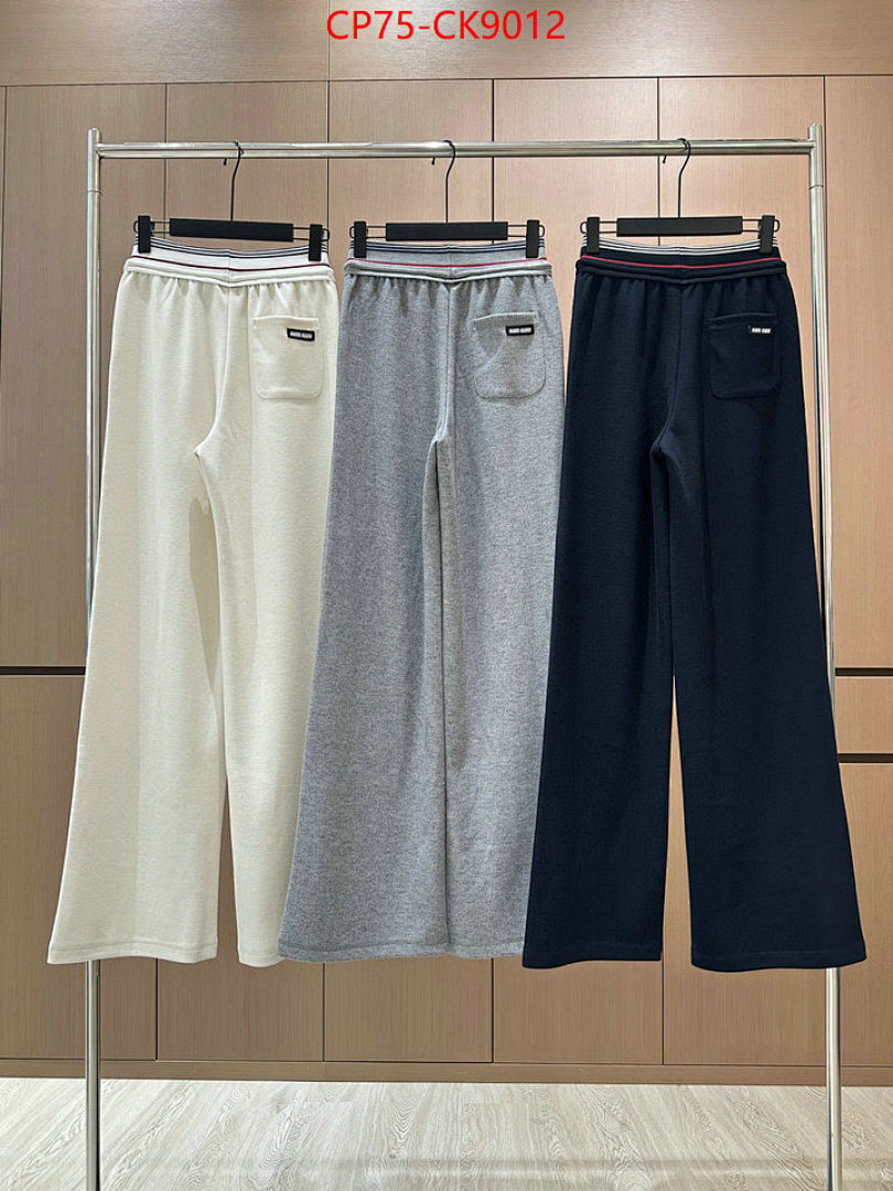 Clothing-MIU MIU ID: CK9012 $: 75USD