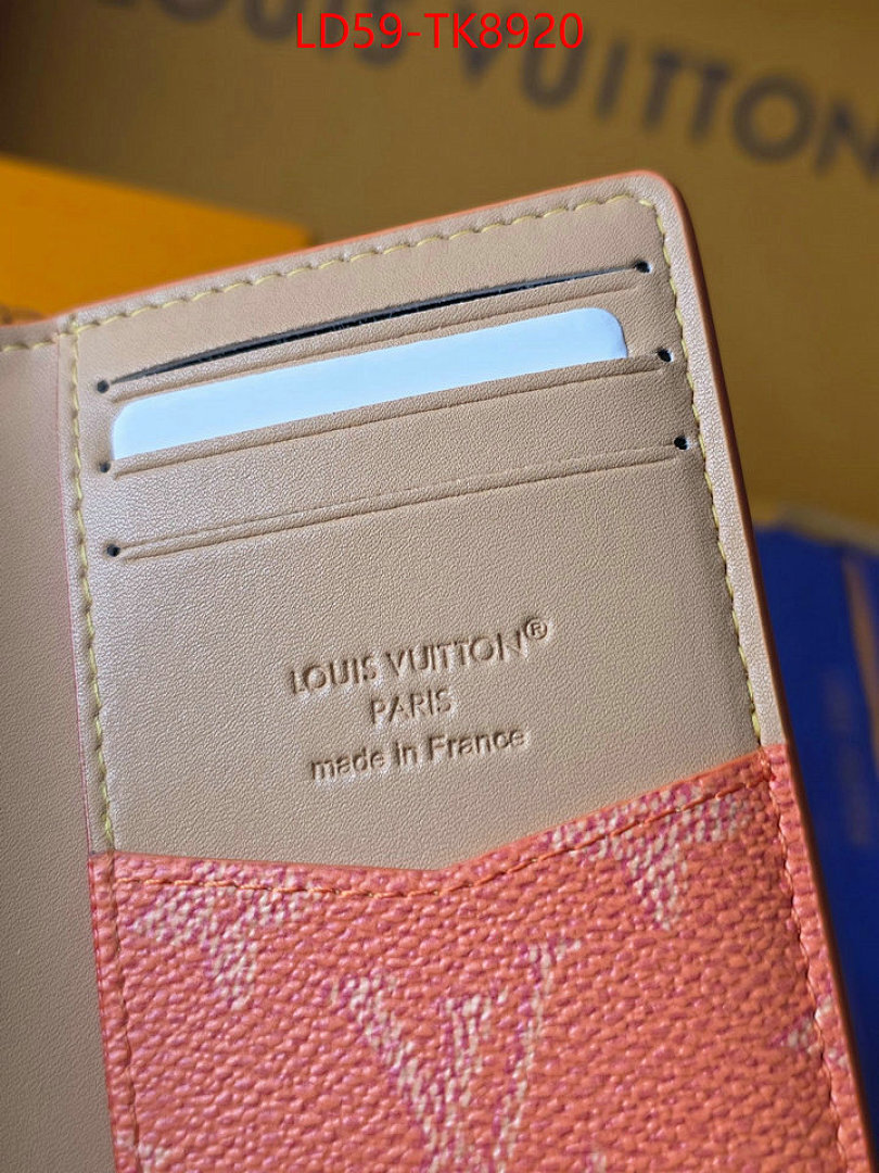 LV Bags(TOP)-Wallet ID: TK8920 $: 59USD,