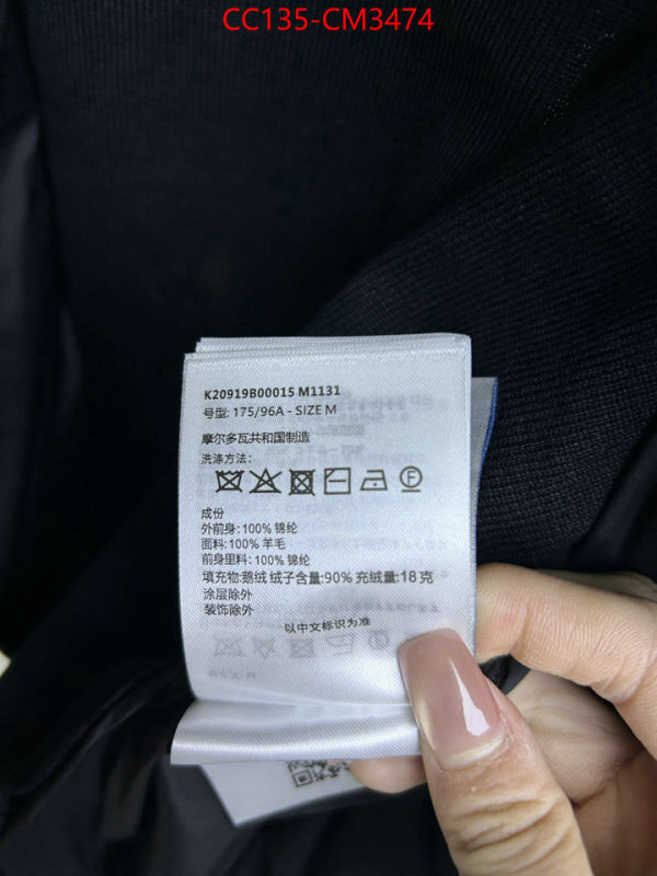 Down jacket Men-Moncler counter quality ID: CM3474 $: 135USD