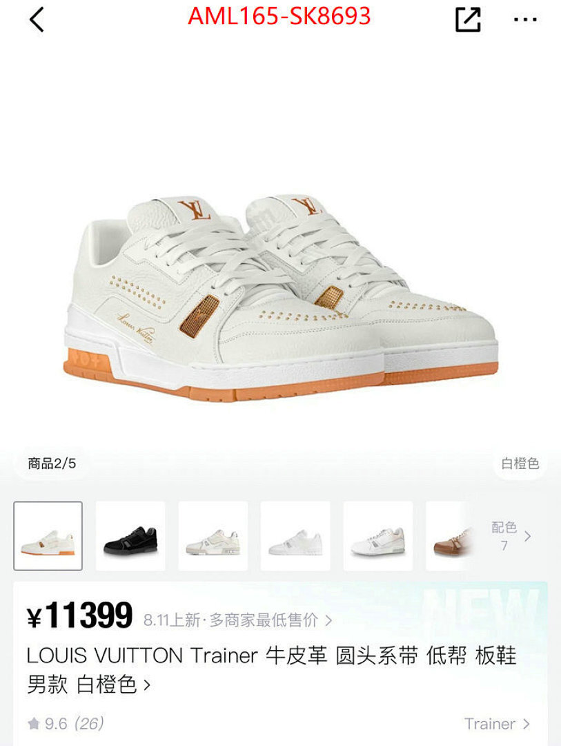 Men Shoes-LV ID: SK8693 $: 165USD