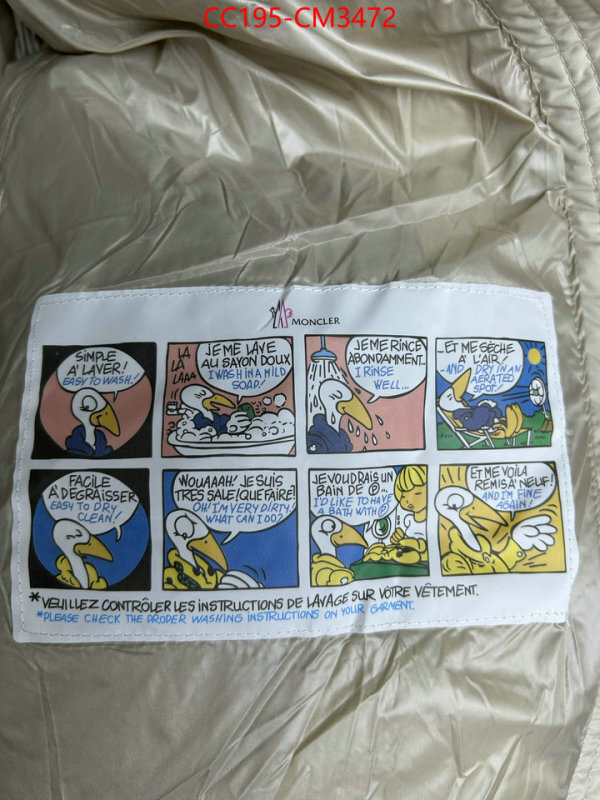 Down jacket Women-Moncler buy aaaaa cheap ID: CM3472 $: 195USD