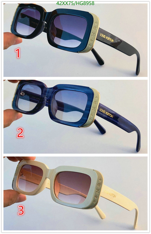 fake aaaaa YUPOO-Louis Vuitton ​high quality fake fashion glasses Code: HG8958