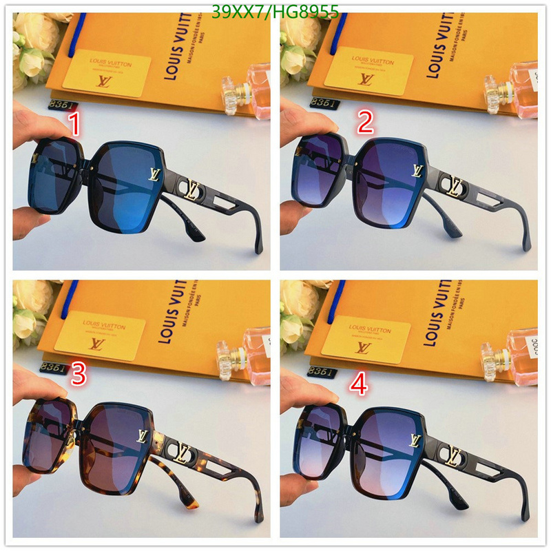 top 1:1 replica YUPOO-Louis Vuitton ​high quality fake fashion glasses Code: HG8955