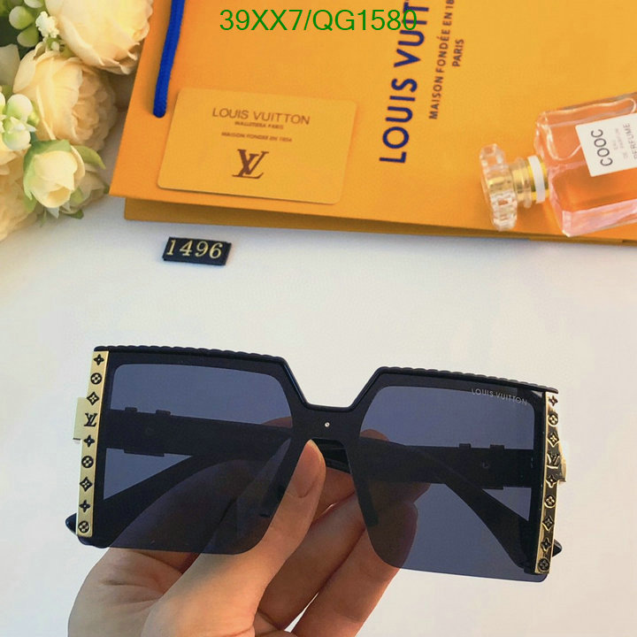 aaaaa class replica YUPOO-Louis Vuitton ​high quality fake fashion glasses LV Code: QG1580