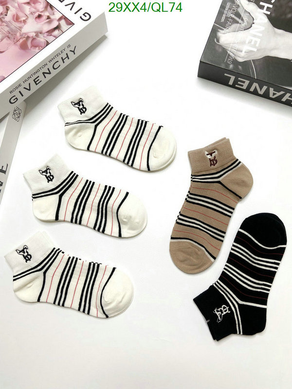 replica for cheap New Designer Replica Burberry Same as Original Sock Code: QL74