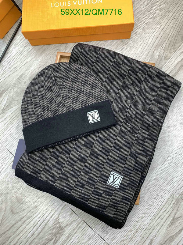 buy top high quality replica Cheap High Quality Designer Replica Louis Vuitton Scarf/Hat Code: QM7716