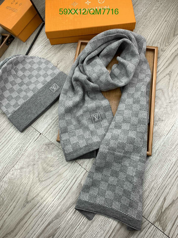 buy top high quality replica Cheap High Quality Designer Replica Louis Vuitton Scarf/Hat Code: QM7716