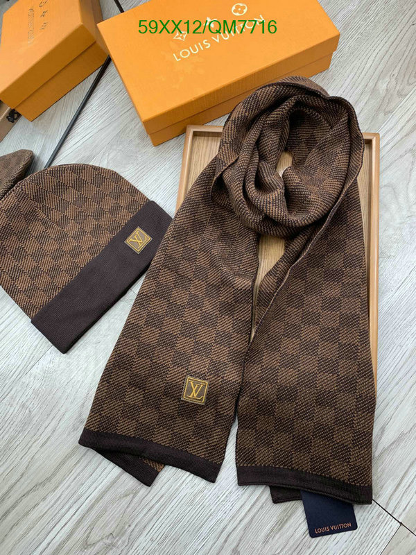 buy top high quality replica Cheap High Quality Designer Replica Louis Vuitton Scarf/Hat Code: QM7716