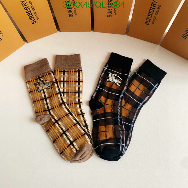 2023 replica wholesale cheap sales online New Designer Replica Burberry Same as Original Sock Code: QL9884