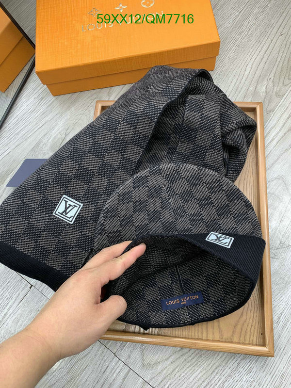 buy top high quality replica Cheap High Quality Designer Replica Louis Vuitton Scarf/Hat Code: QM7716