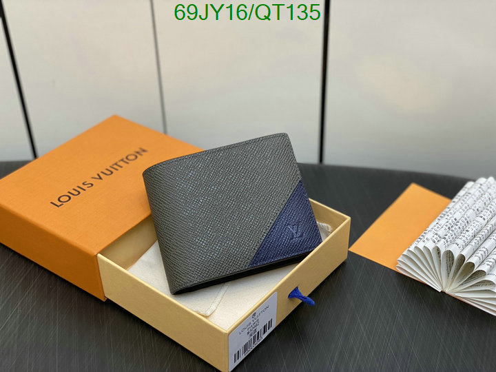 perfect 5A quality leather replica LV wallet Code: QT135