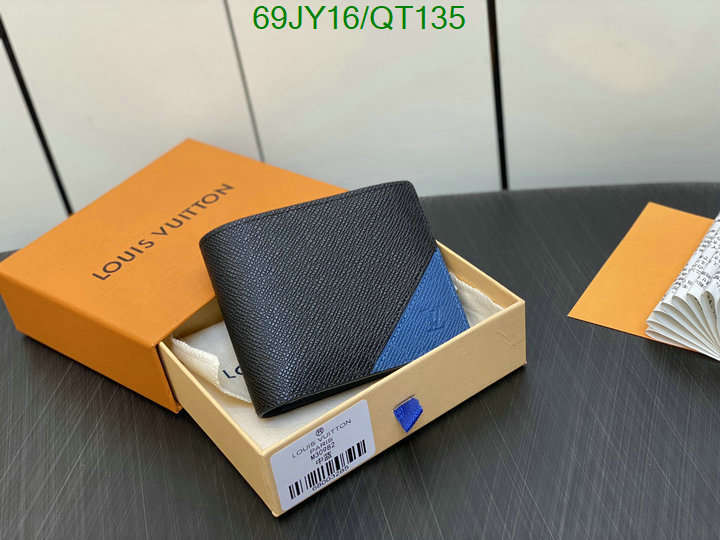 perfect 5A quality leather replica LV wallet Code: QT135