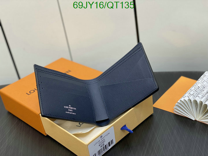 perfect 5A quality leather replica LV wallet Code: QT135