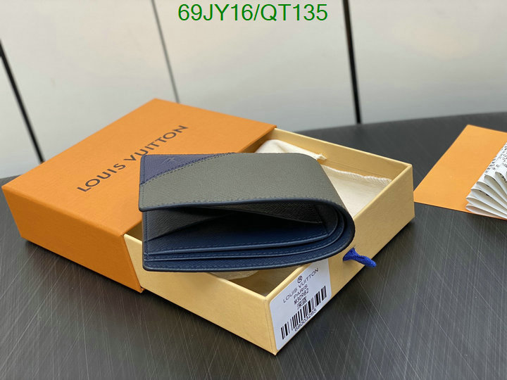 perfect 5A quality leather replica LV wallet Code: QT135