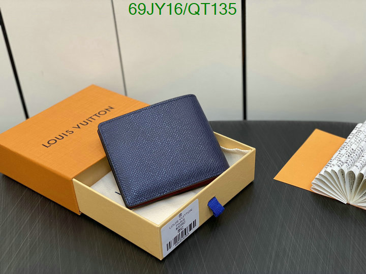 perfect 5A quality leather replica LV wallet Code: QT135