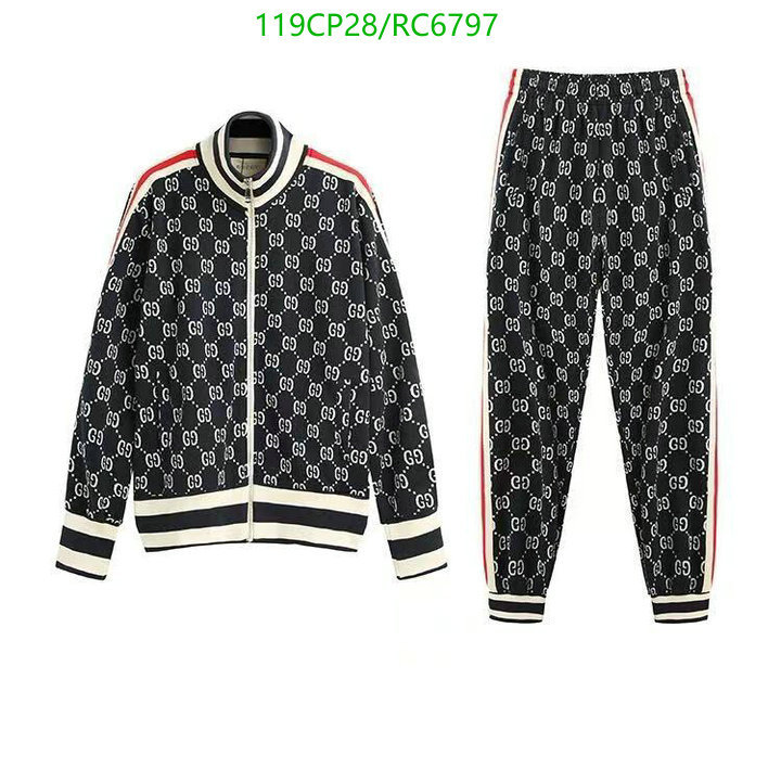 mirror copy luxury Brand designer replica Gucci clothes Code: RC6797