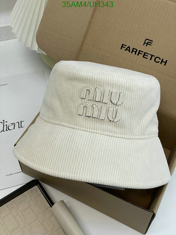 mirror copy luxury Sell Online Luxury Designer High Replica MiuMiu Cap (Hat) Code: UH343