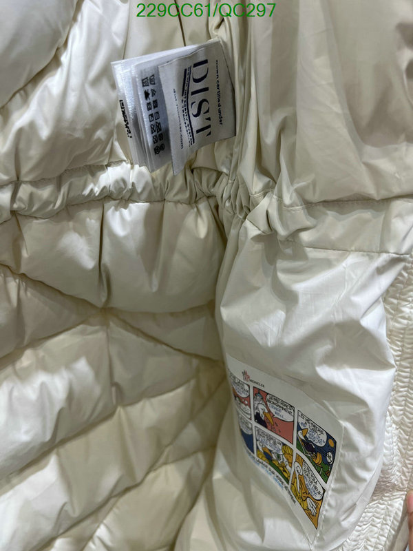 top fake designer Same as the original Moncler down jacket Code: QC297