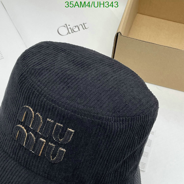 mirror copy luxury Sell Online Luxury Designer High Replica MiuMiu Cap (Hat) Code: UH343