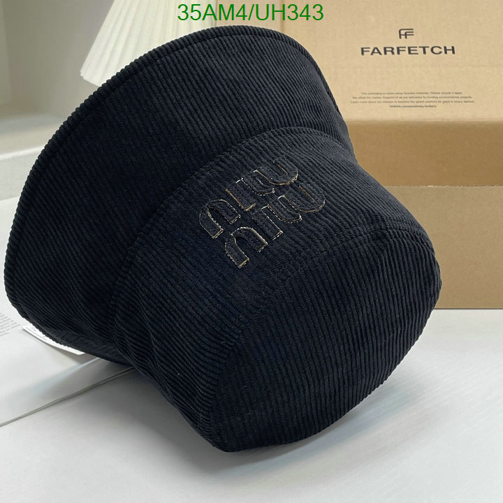 mirror copy luxury Sell Online Luxury Designer High Replica MiuMiu Cap (Hat) Code: UH343