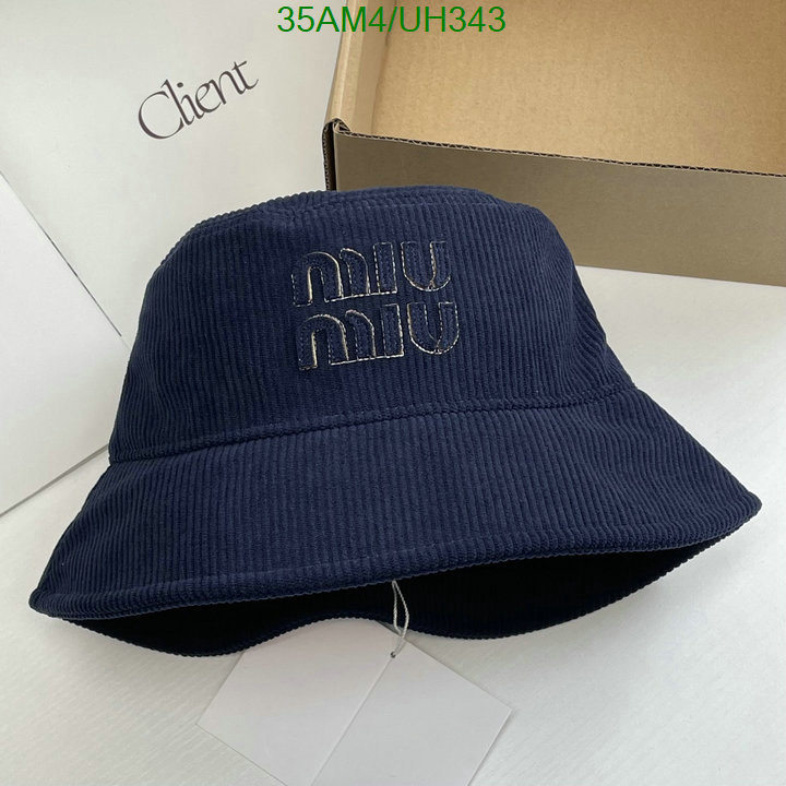 mirror copy luxury Sell Online Luxury Designer High Replica MiuMiu Cap (Hat) Code: UH343