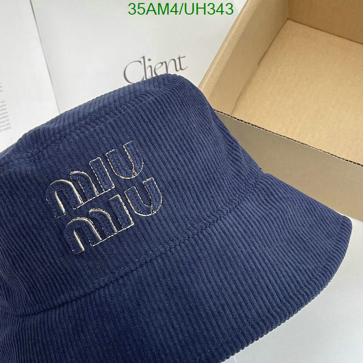 mirror copy luxury Sell Online Luxury Designer High Replica MiuMiu Cap (Hat) Code: UH343